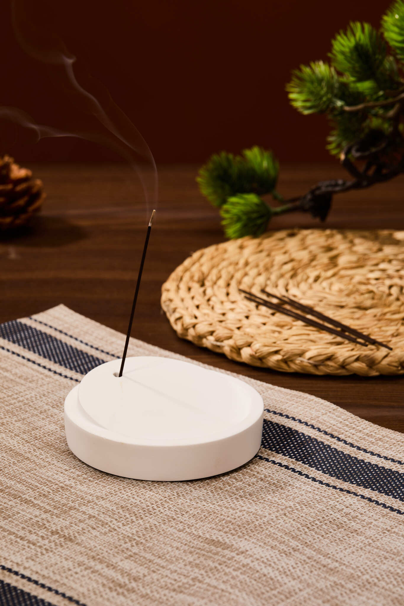 Stillness Round Incense Holder