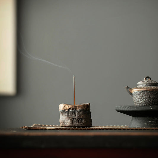 Rustic Texture Incense Holder