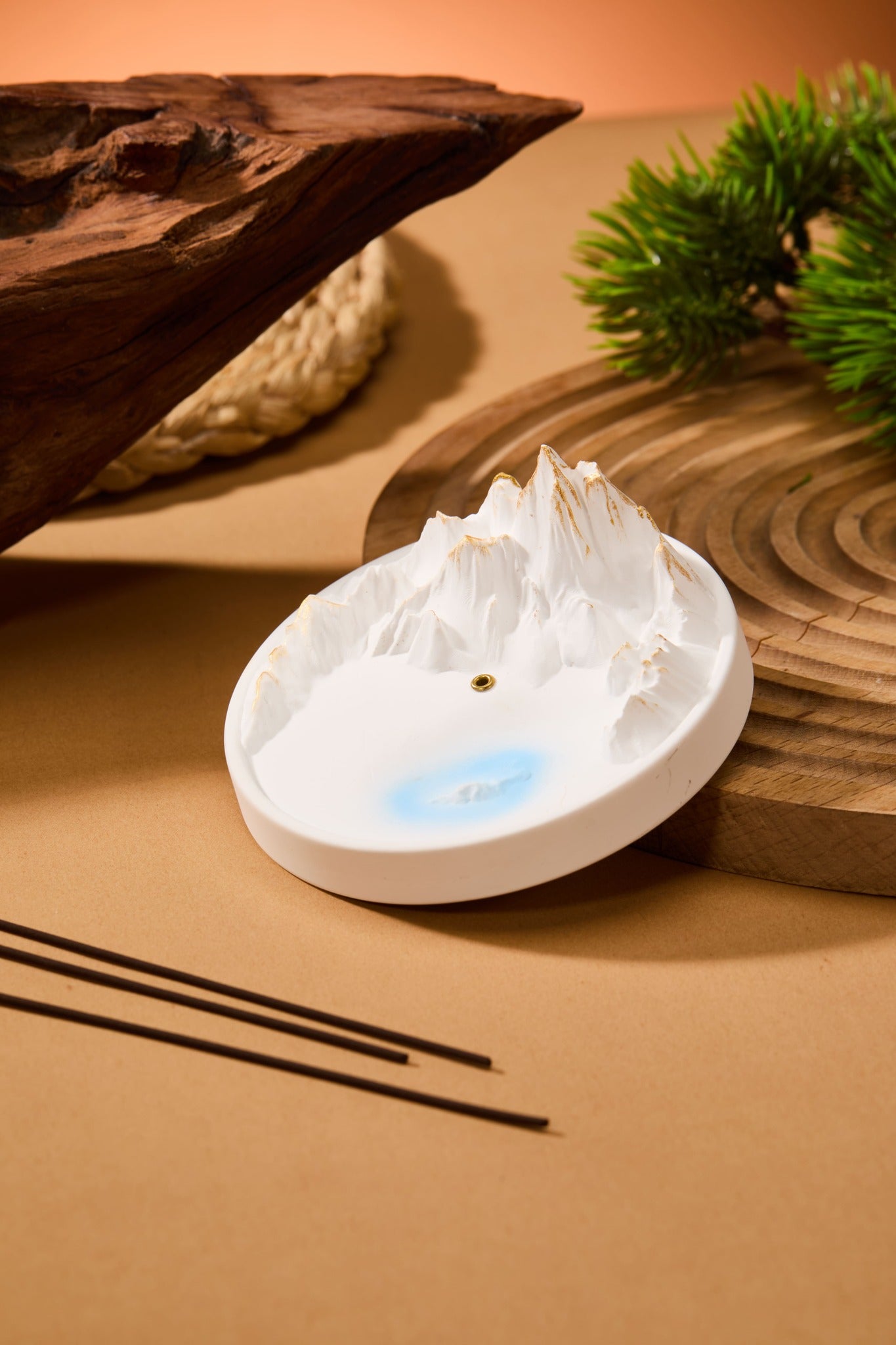 Mountain & Lake Incense Holder