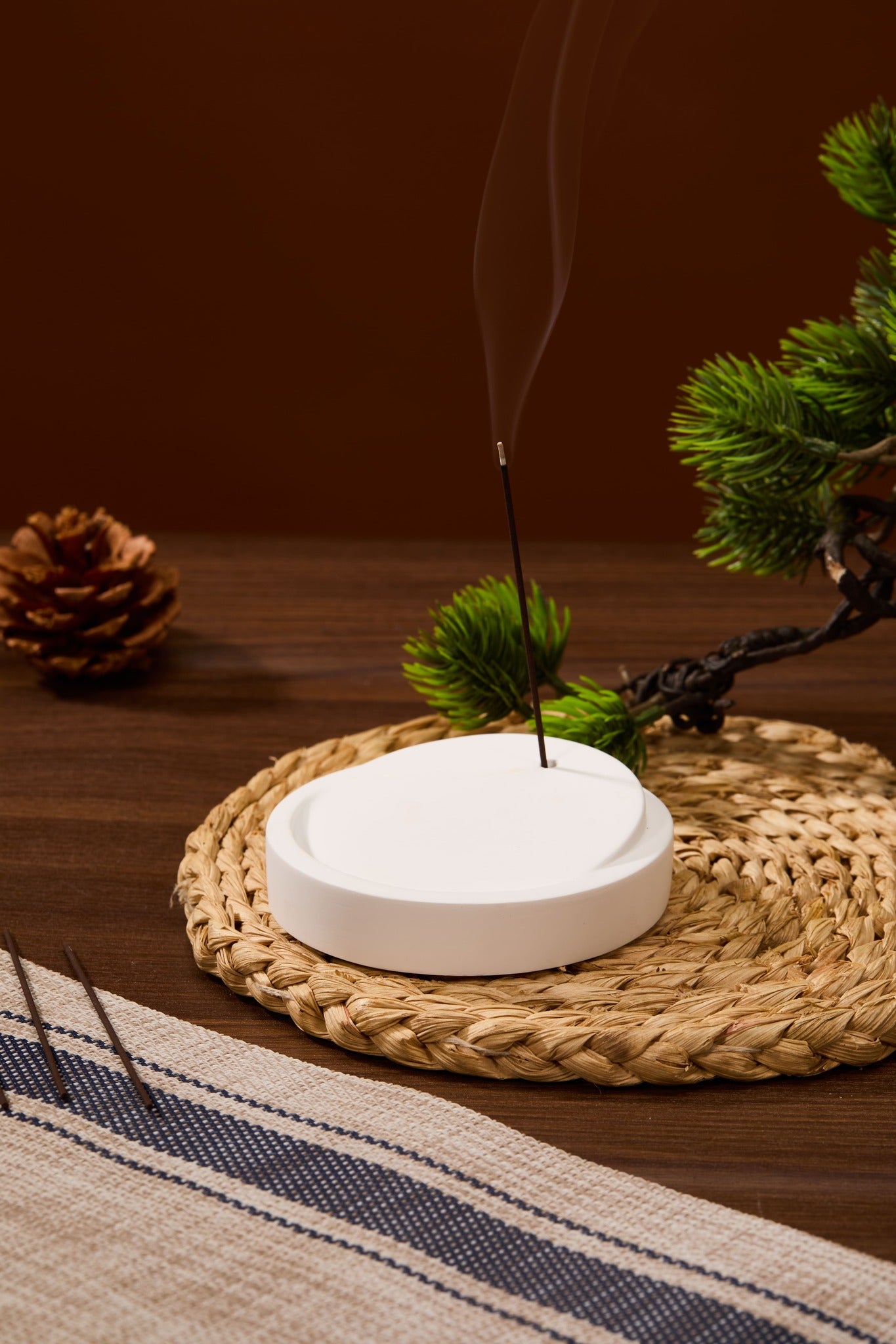 Stillness Round Incense Holder